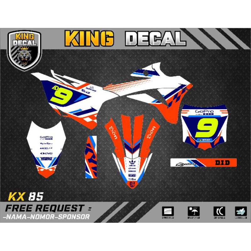 DECAL KX 85 STRIPING KX 85 STIKER KX 85 FULL BODY 4