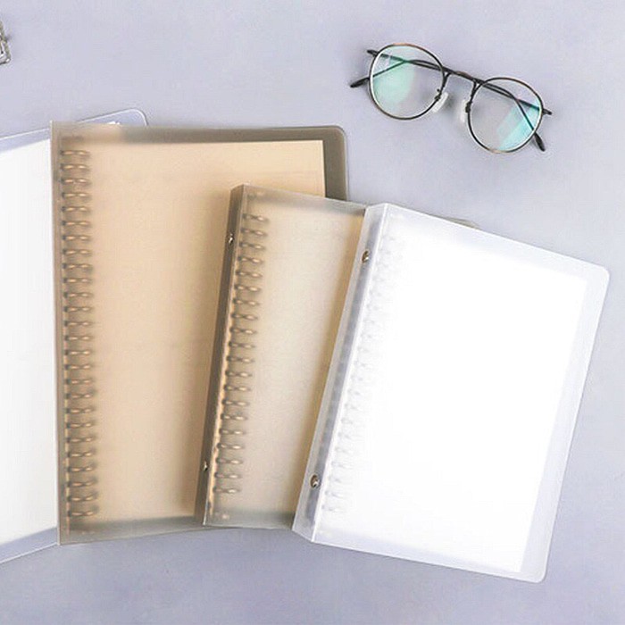 

λHK➛ Binder B5 Cover Transparan Grey&Line