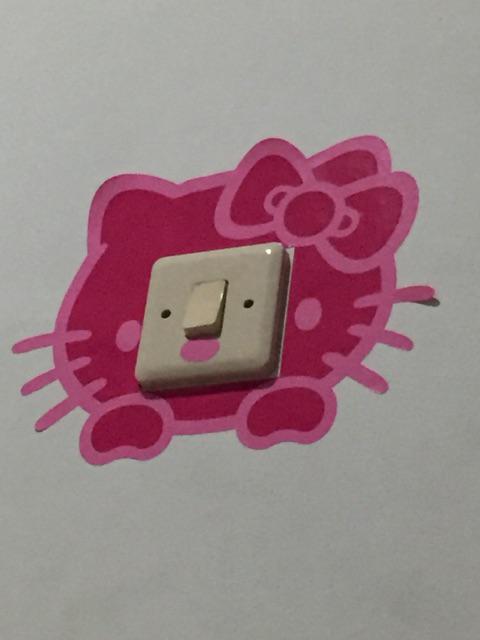 Stiker Sakelar Hello Kitty