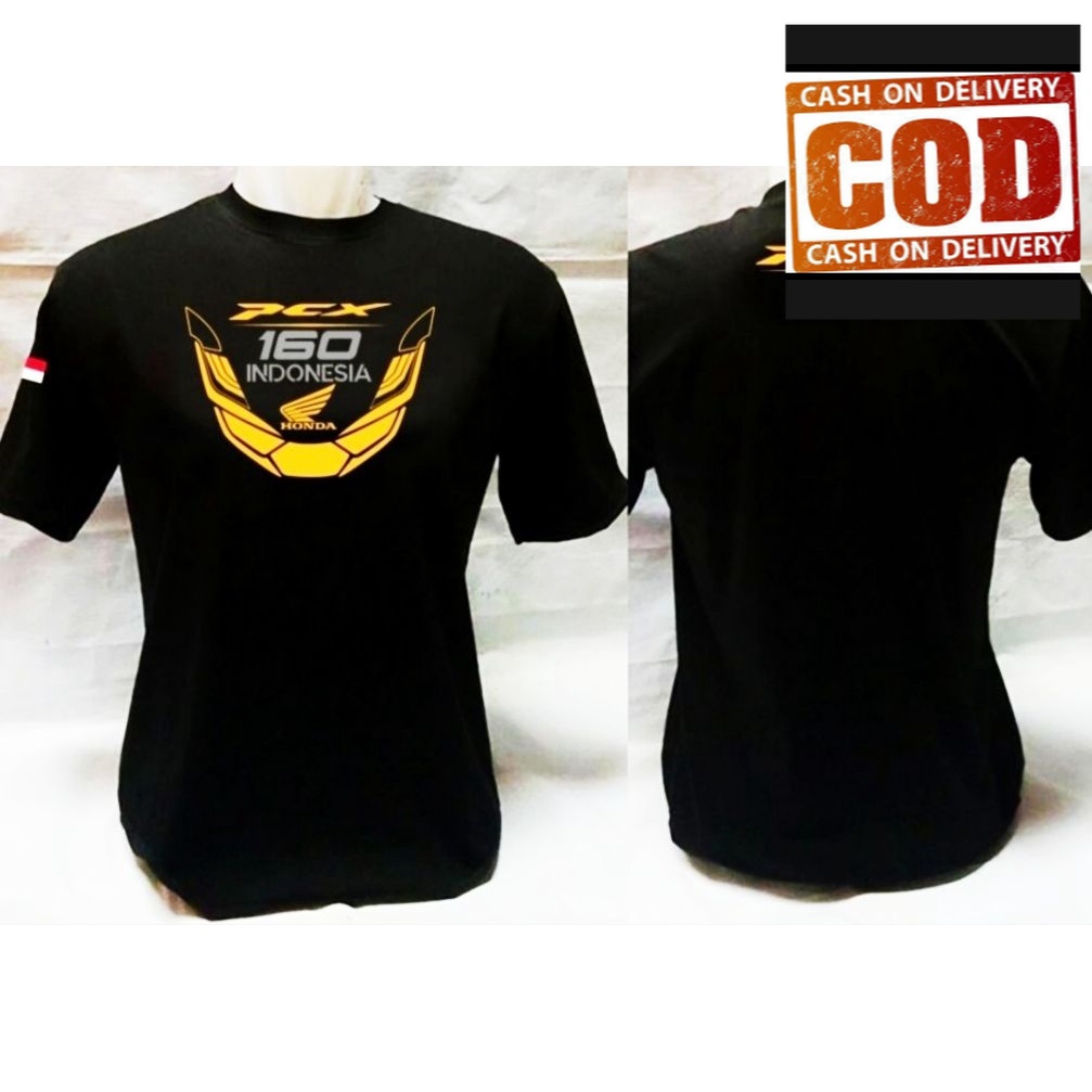 (COD) KAOS DISTRO HONDA PCX 160 INDONESIA TSHIRT BAJU PRIA MURAH KEREN
