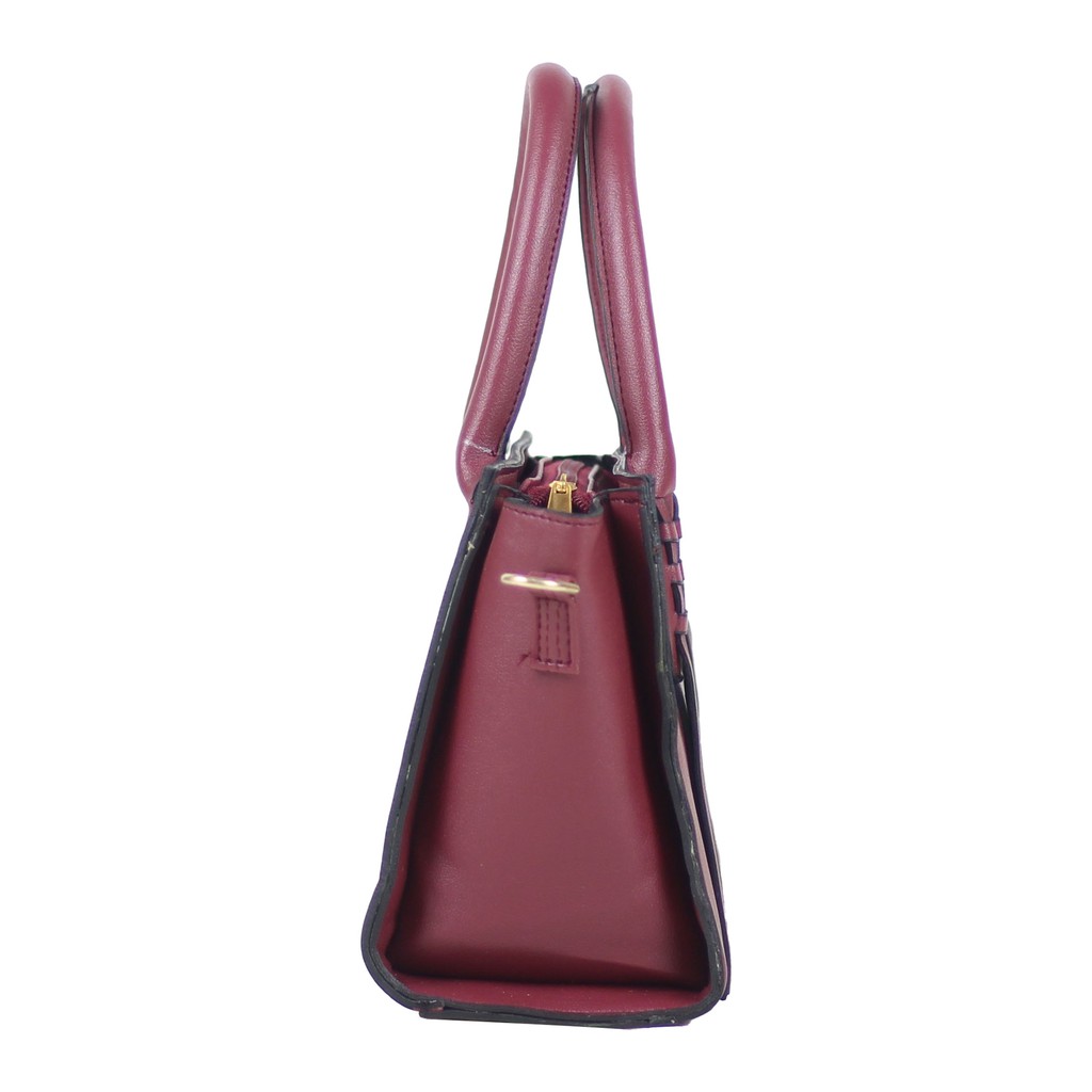 Tas Unik Selempang Wanita Premium Gratia Maroon Tas Ootd Casual Tebal Cantik