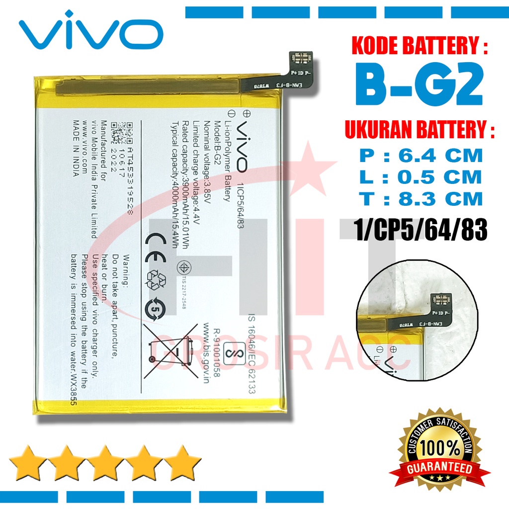 Baterai Battery For Vivo V15 Original - Kode B-G2