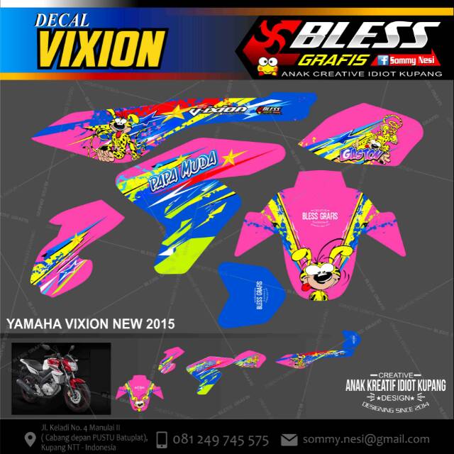 Decal Vixion New 2015 MARSUPILAMI