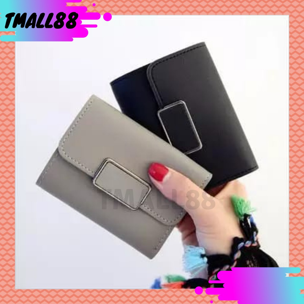 ♥ TMALL88♥  Retro Paragraf Pendek 117C / A49  Forever young Polos Dompet Wanita Import Real Pict