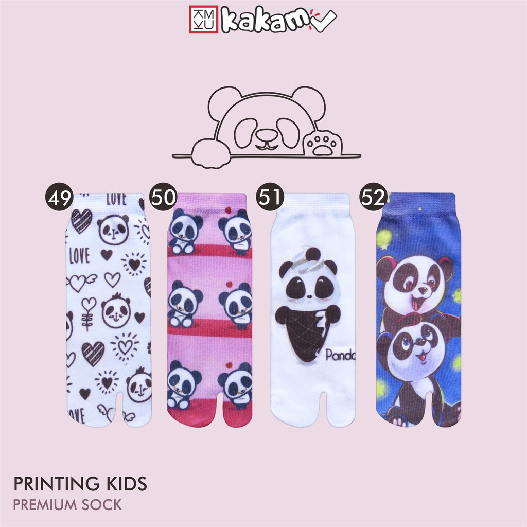 Kakamu Kaos Kaki Jempol Anak Printing Karakter 3