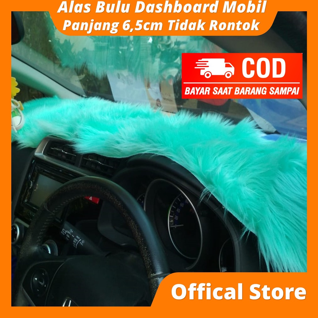 Alas Bulu Dasboard Mobil 40x150cm Bulu Panjang 6,5cm Super Lembut Tidak Rontok Karpet Dashboard Dasbor Dasbord Mobil Premium