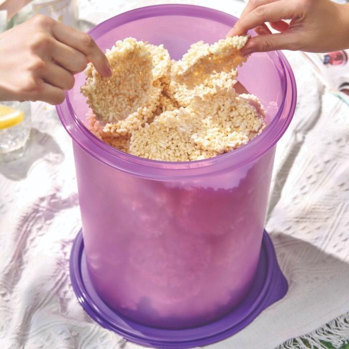 [ DISKON HEBOH  ] TUPPERWARE toples kerupuk tall canister 10L ungu [A05] TERMURAH