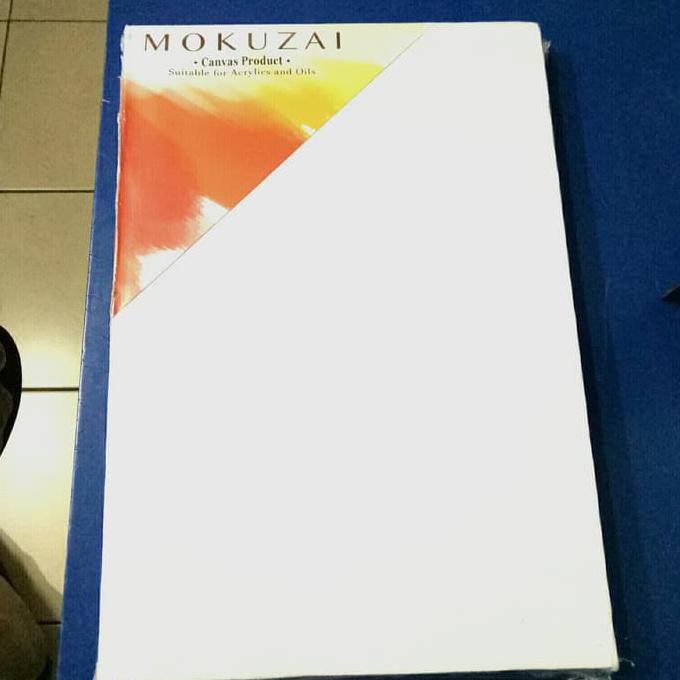 Peralatan Melukis kanvas  mokuzai 20x30 kain sudah di  