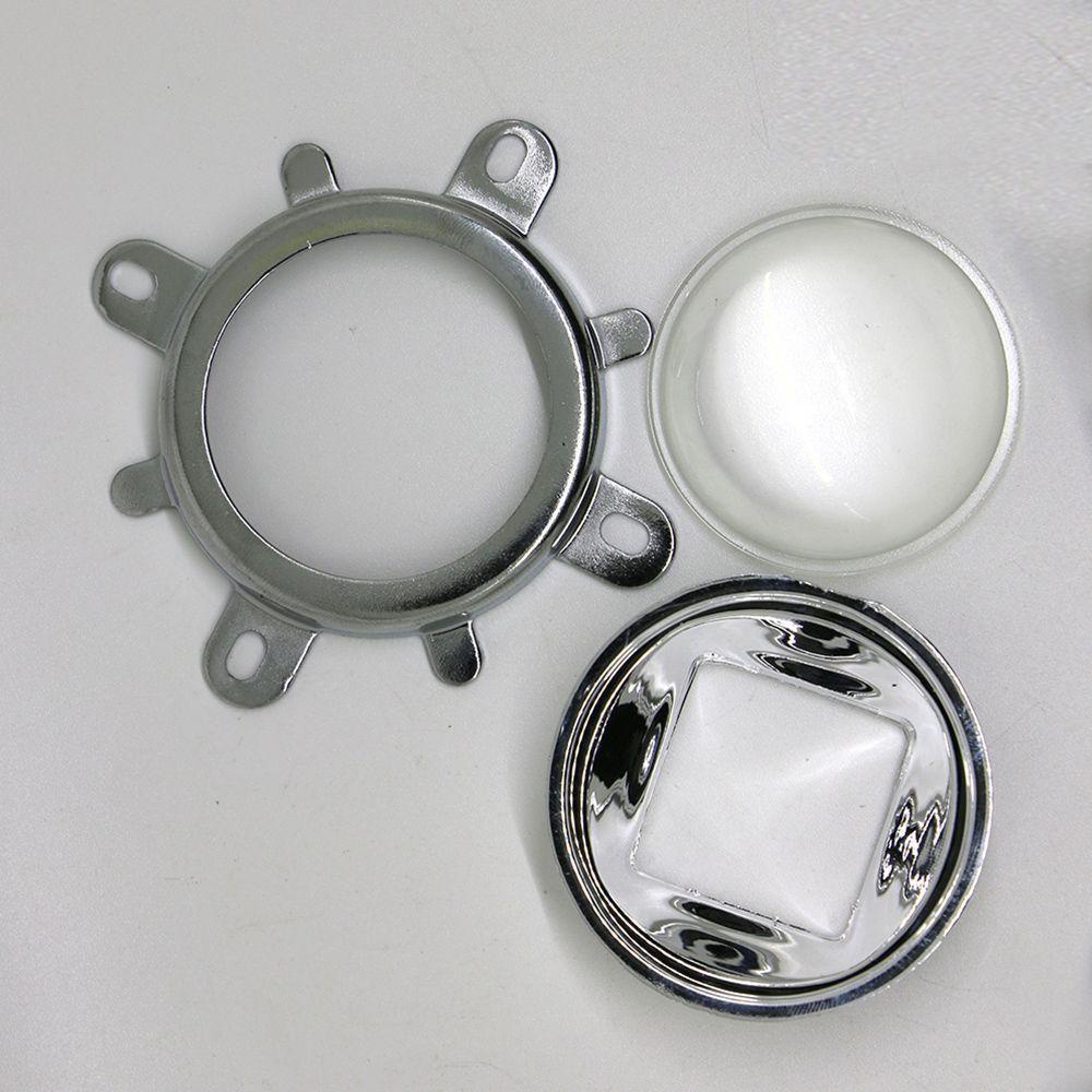 Lanfy 44mm Lensa LED 60-80 Derajat Kualitas Tinggi Reflektor Collimator 20W-100W 1Set Mendunia 44mm Lensa Reflector Lens