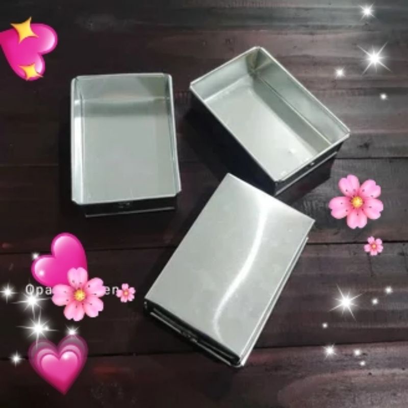 loyang brownies 15x10x4 cm/loyang kue bahan aluminium