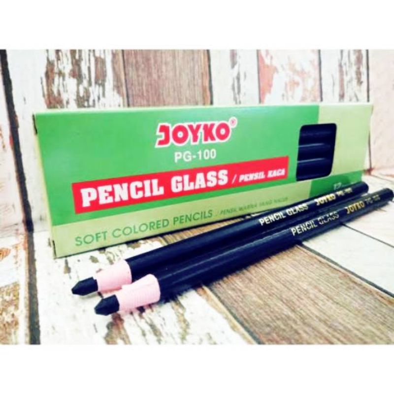 

Pencil Glass PG-100 JOYKO Isi 12 Pcs Hitam