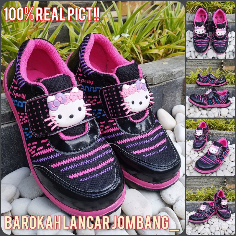 SEPATU ANAK TK HELLO KITTY VIAMOR SIZE 26-35 SPORTY