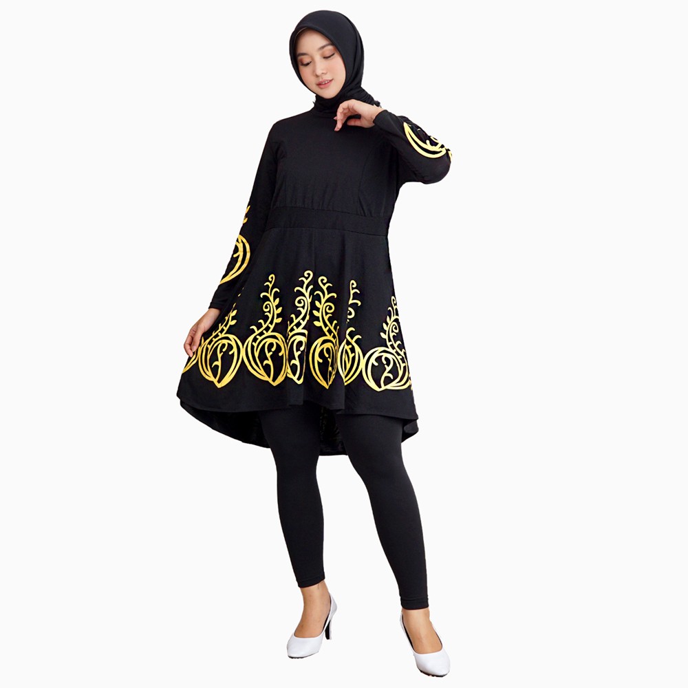 Stelan Tunik Dan Celana Panjang Muslim wanita model terbaru - XSHOP Afsanah