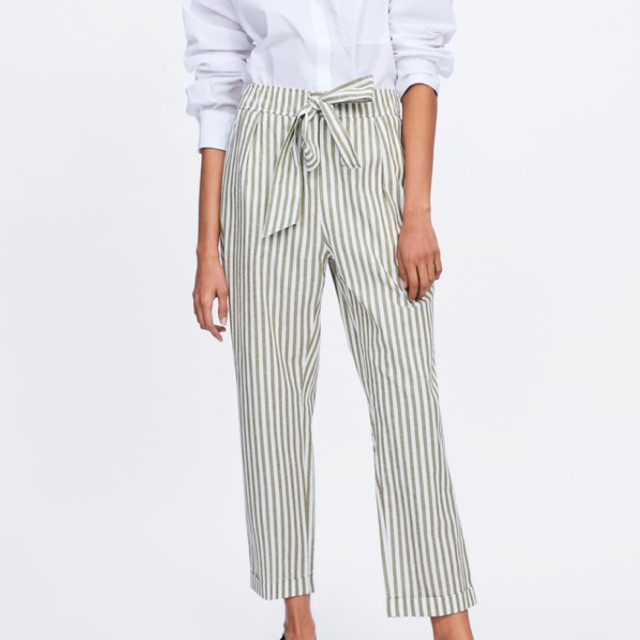 zara belt trousers