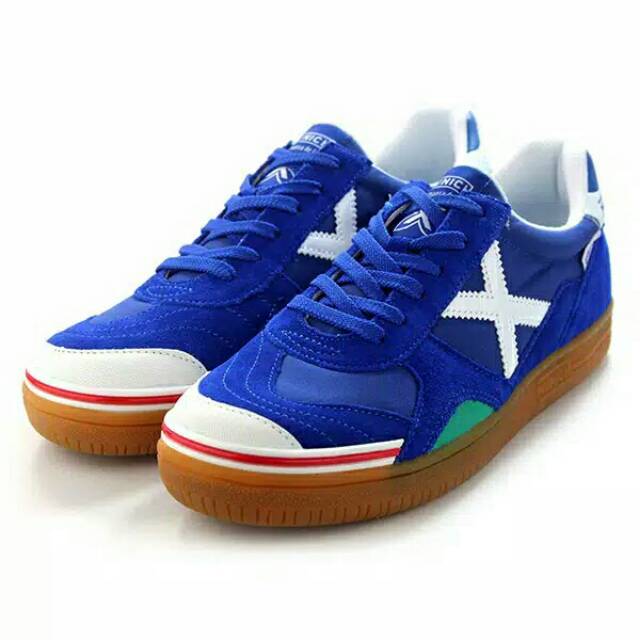 SEPATU FUTSAL X MUNICH GRESCA 03 BLUE WHITE
