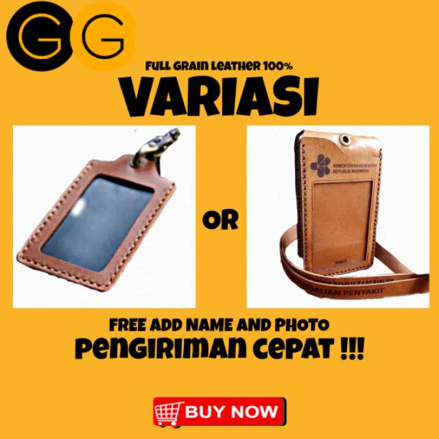 

ID CARD HOLDER NAME TAG HOLDER KULIT GANTUNGAN NAMA KULIT ASLI TALI GANTUNGAN ID CARD CUSTOM