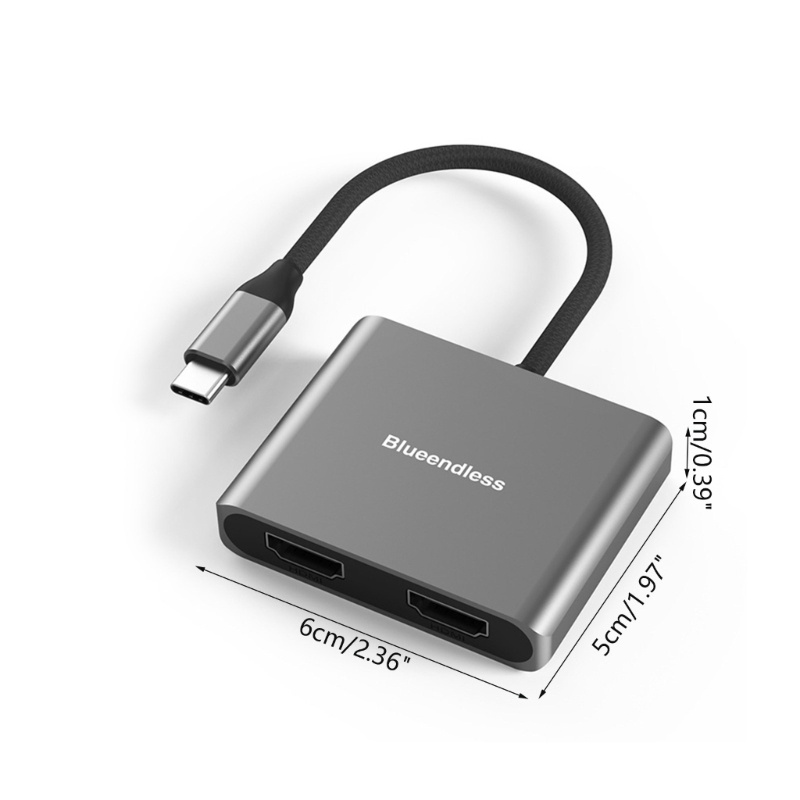 Vivi Adapter USB Tipe C Ke HDMI 4K 60Hz Bahan Aluminum