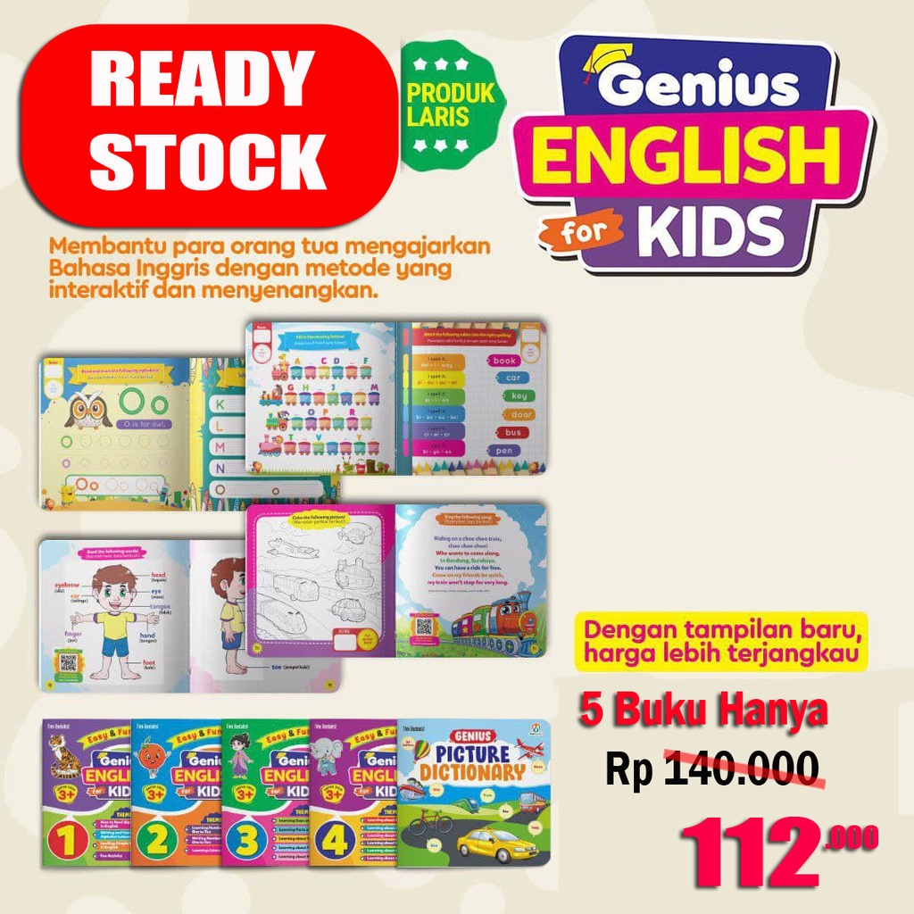 Buku Anak : Genius English For Kids