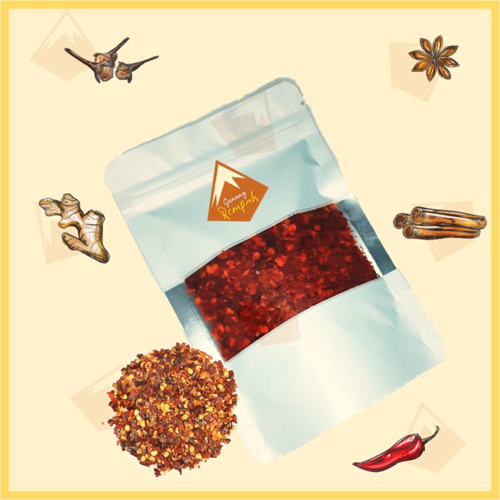 

Cabe Serpihan / Chilli Flakes - 100% Murni