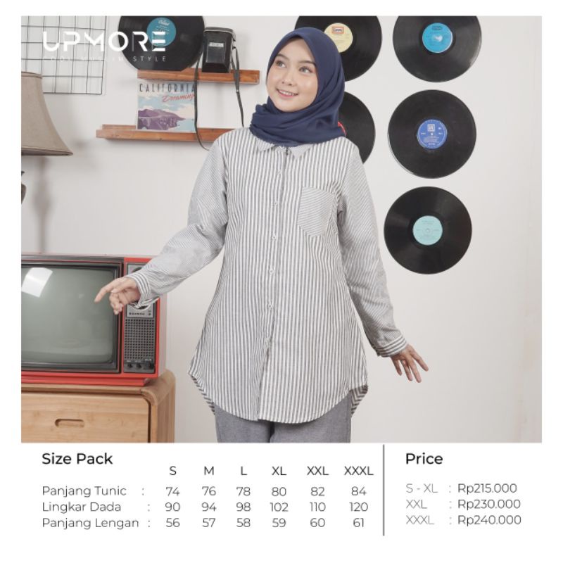 UPMORE TUNIK ARICHA BLUE DENIM