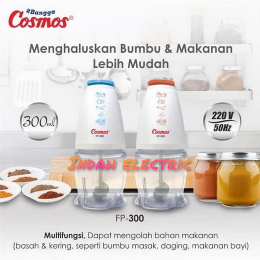 COSMOS Chopper Mini 300 ml / Food Processor FP 300 - Garansi Resmi 1 Tahun