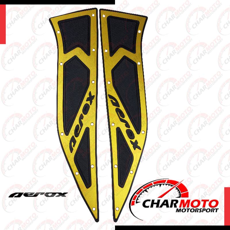 plat Borders Yamaha aerox TST PNP - pijakan kaki aerox TST - Charmoto