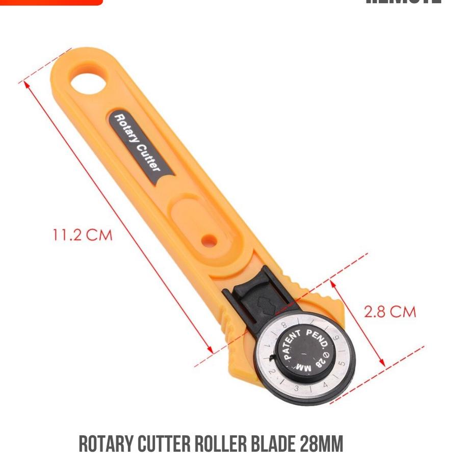 

Update Rotary Roller Cutter RODA 28MM 40MM 45MM ALAT BANTU POTONG KERTAS KAIN