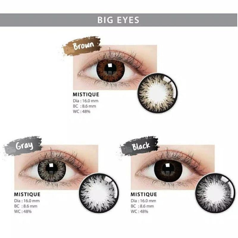 ❤Miss.Vinka❤ Import Softlens MISTIQUE Living Color Softlens by Irislab Kontak lensa Normal 16mm