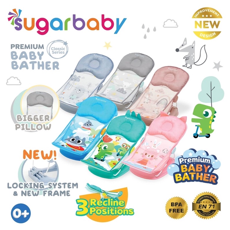 Sugar Baby 2in1 BABY BATHTUB/  BABY BATHER - Bak mandi bayi