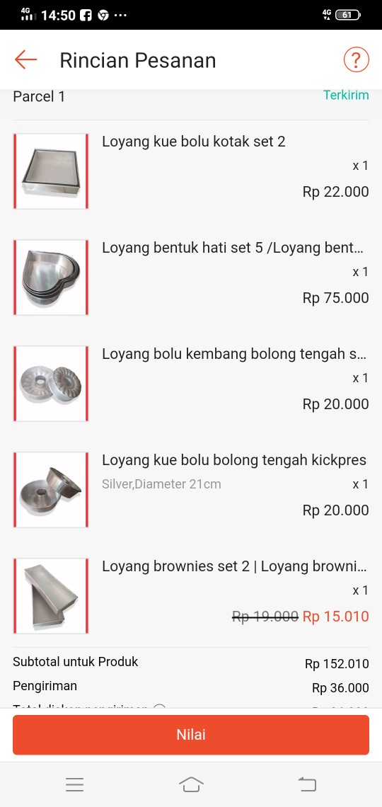 Tulban/pulde/kicpres/loyang Kue Bolu Bolong Tengah @chiracraft