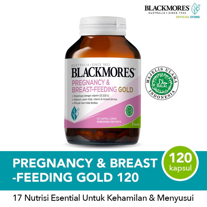 Blackmores pregnancy &amp; breast feeding (120) / NUTRISI IBU HAMIL &amp; MENYUSUI