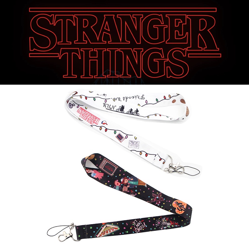 Stranger Things tv show keychain Accessories Safety Breakaway Mobile Phone ID Badge Holder keys Straps Neck lanyard Camera