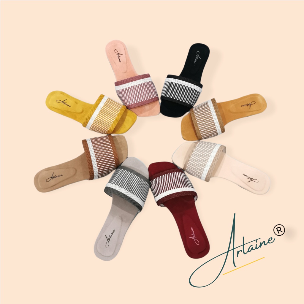 Arlaine Ayumi Sandal Flat wanita ( Tanpa Dus )