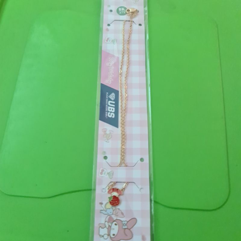 Kalung anak My melody strawberry UBS kadar 8K 375 dan 9K 420