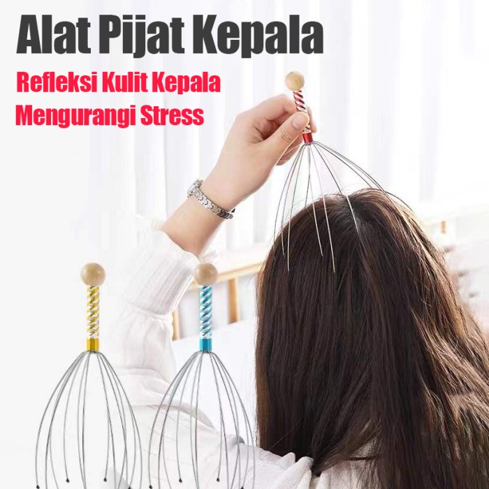 Alat Pijat Kepala Akupuntur 12 Titik Head Massager / Alat Pijat Kepala / Alat Pijat Kepala Refleksi / Bokoma / Bokoma Alat Pijat Kepala / Bokoma Original / Bokoma Stainless / Bokoma Pijat / Bokoma Ori / Alat Pijat Kepala Bokoma Massage Tanpa Listrik