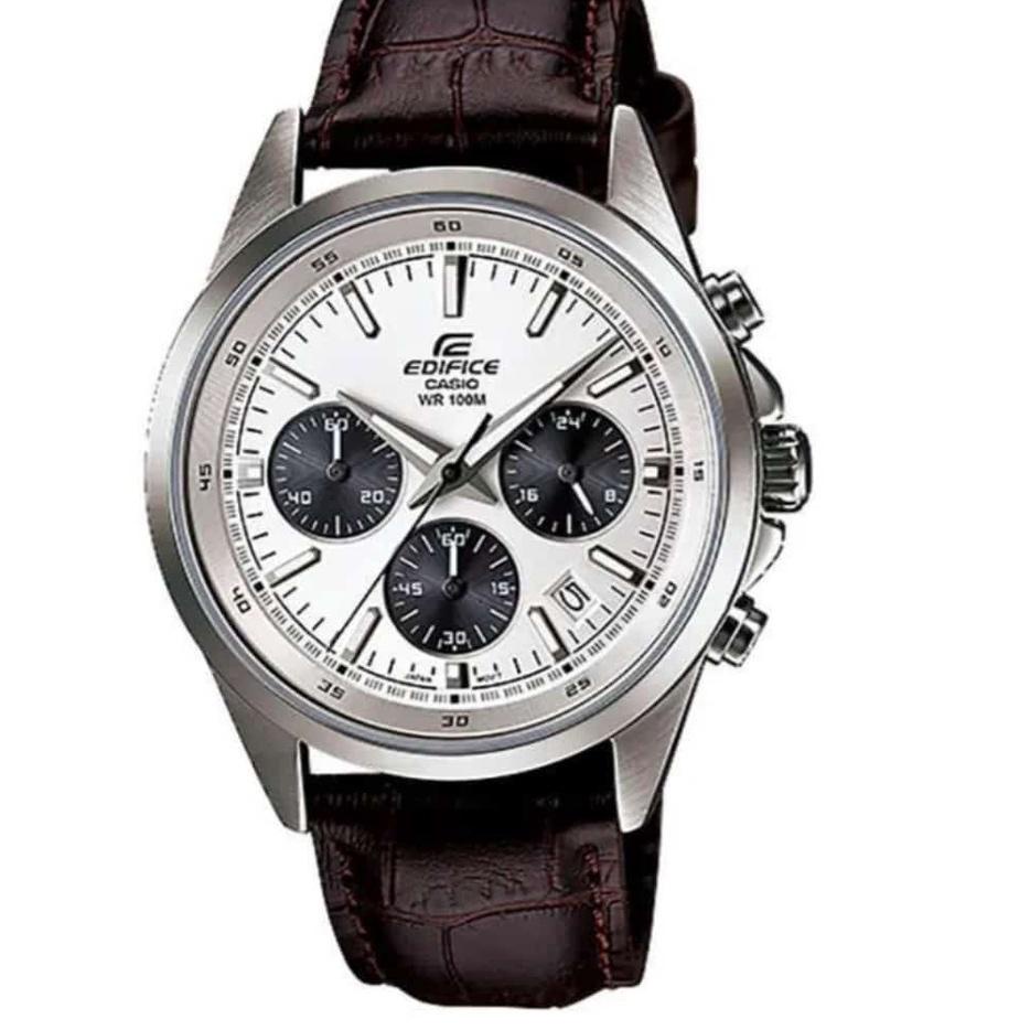 Penjualan Terbanyak.. FREE BOX  JAM TANGAN PRIA CASIO EDIFICE EFR527 ELEGAN TALI KULIT JAM TANGAN PR