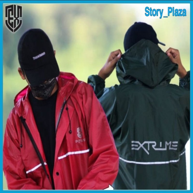 Jas Hujan Motor EXTRIME Pria Wanita Anti Rembes / Mantel Jas Hujan Setelan
