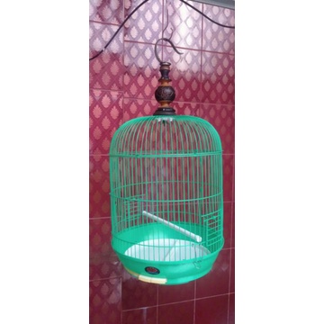 Sangkar Kandang Burung Kenari LoveBird Merk Dayang Pendek, Hijau, Hitam dan Putih
