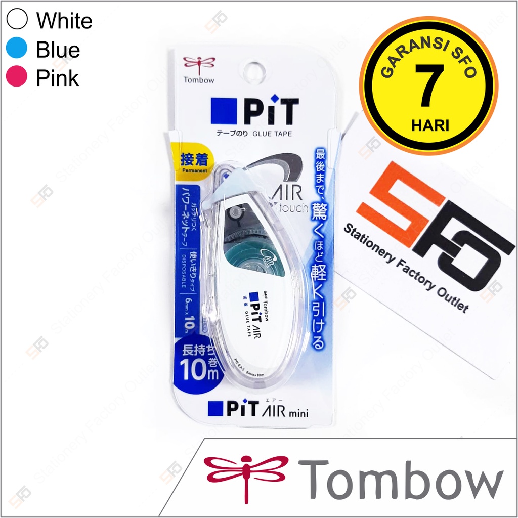 

Glue Tape Tombow PIT Air Mini - Lem Pita Dua Sisi 6mm x 10m - SFO Semarang Official