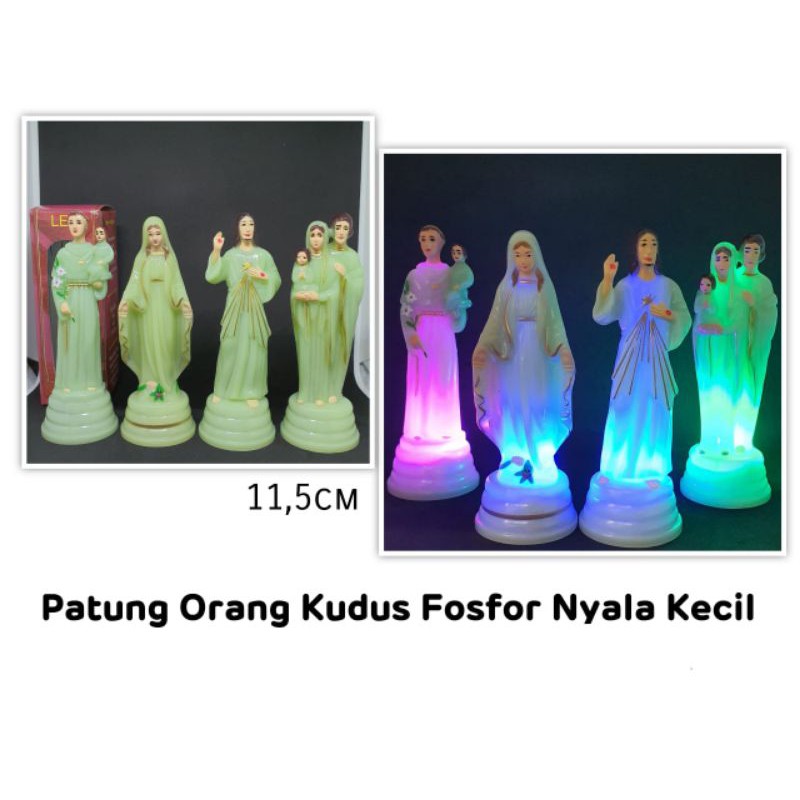 Patung fosfor led Yesus koronka, Keluarga Kudus, Antonius
