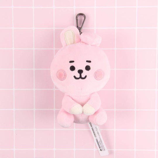 Ready Stock KPOP BTS BT21 Baby 12cm Seated Doll TATA COOKY CHIMMY KOYA SHOOKY MANG RJ Baby Plush Keychain-6