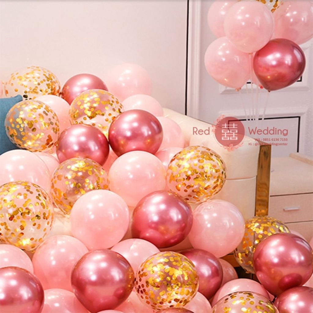 [MIXED] Balon Pesta Party bahan latex dekorasi acara Birthday / Wedding / Proposal / Anniversary / Baby Shower / Bridal Shower