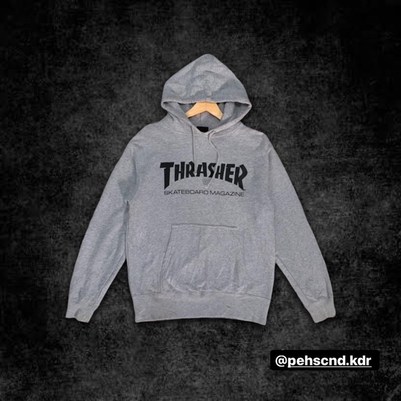 (SOLDOUT) Hoodie Thrasher skateboard second branded size M seperti baru