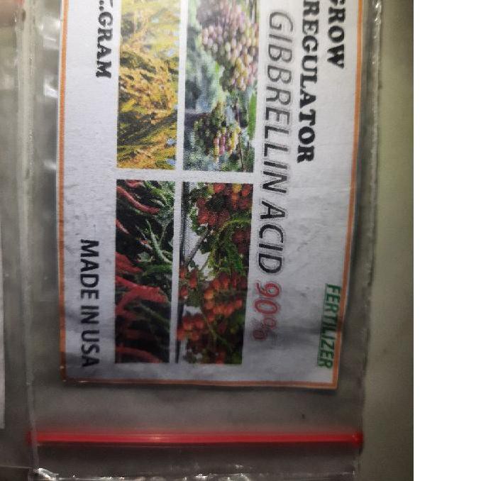 ♥DISCOUNT♥ Hormon GA3 murni 90% (Gibbrellin 90%) Original Made in USA 5gram ト