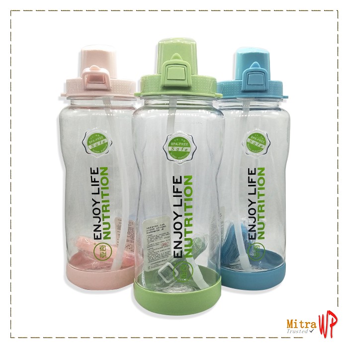 WP0015 Botol Minum Jumbo Enjoy Life Nutrition 2000ml   Botol Air Minum H 9228