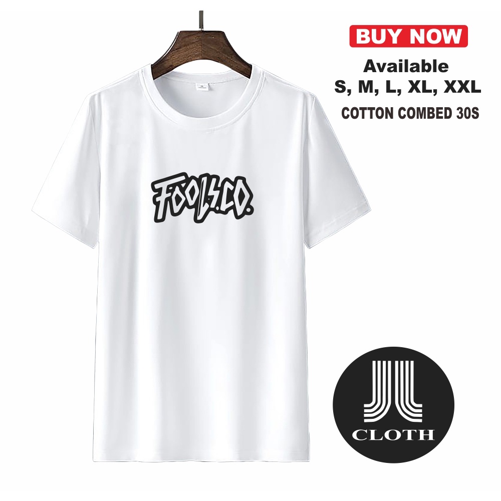 Tshirt Baju Kaos Distro Fools Basic Blok Unisex