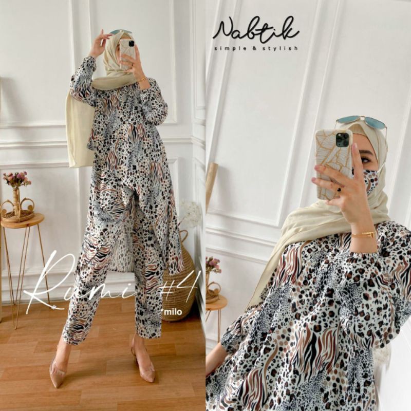 COD SETELAN CELANA WANITA MUSLIM RUMI #4 ONE SET ORIGINAL NABTIK