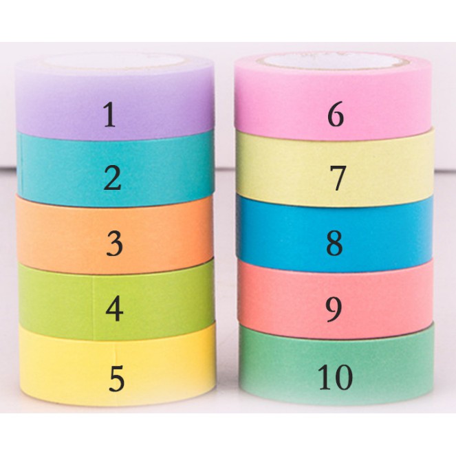 

【PROMO】Washi Tape Rainbow solid color