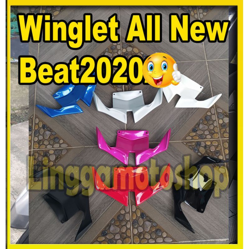winglet ALL NEW BEAT FI LED / BEAT STREET / BEAT DELUXE 2020 2021 2022 sayap variasi modifikasi body