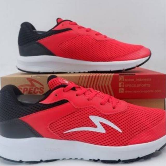 sepatu running SPECS EVO red/black/white